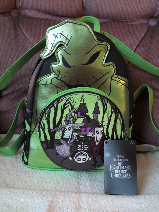 Disney Handbags - Disney The Nightmare Before Christmas Oogie Boogie Green and Black Mini Backpack